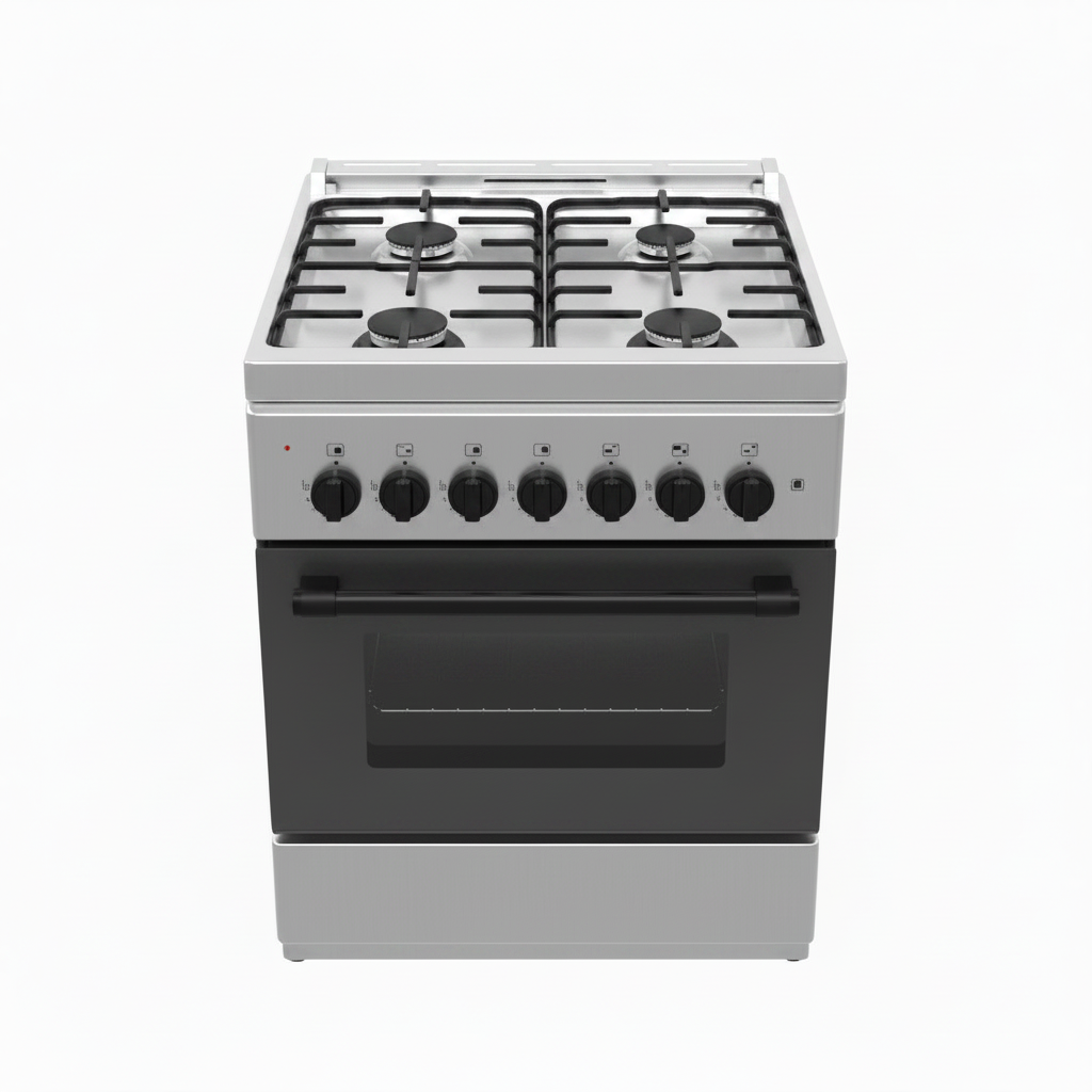 Mirage Freestanding Gas Cooker GE1640 – 4 Burners Sabaf | 60x60cm | Stainless Steel