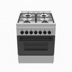 Mirage Freestanding Gas Cooker GE1640 – 4 Burners Sabaf | 60x60cm | Stainless Steel