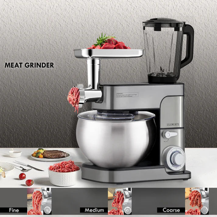 KB ELEMENTS 3-in-1 Kitchen Stand Mixer 8.5L – Stainless Steel, Blender & Grinder (ELK85LM)