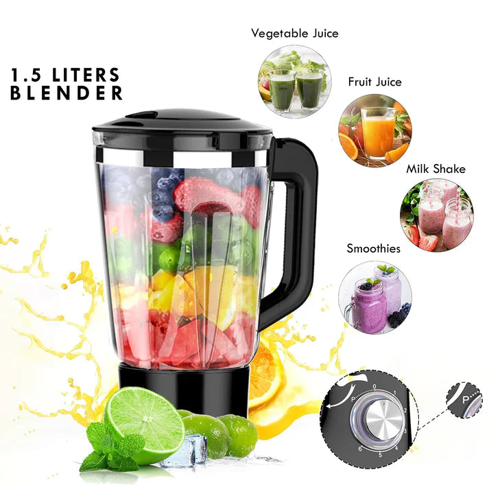 KB ELEMENTS 4-in-1 Stainless Steel Stand Mixer 8.5L – Blender, Grinder & Spiral Cutter (ELK85LP)