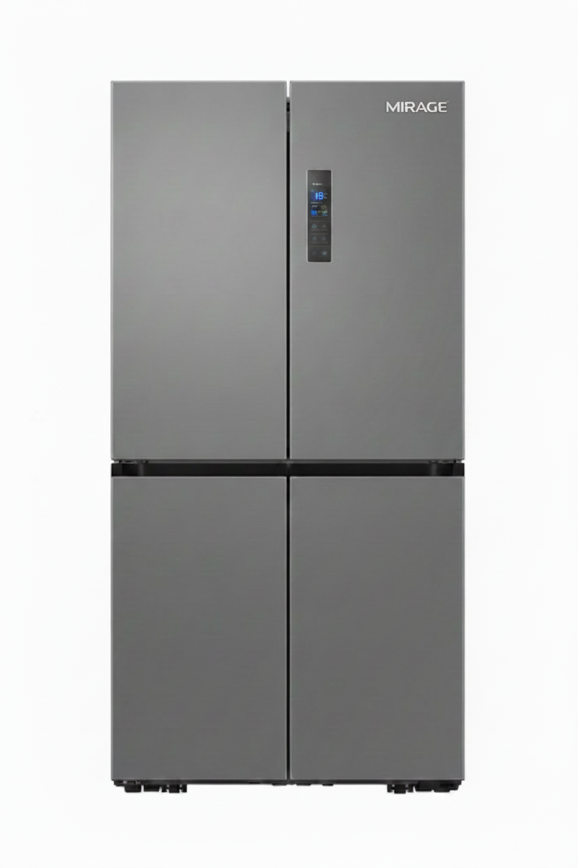MirageFour Door Refrigerator Grey Pure Glass Inverter No Frost 630L | MR-FRG731INV
