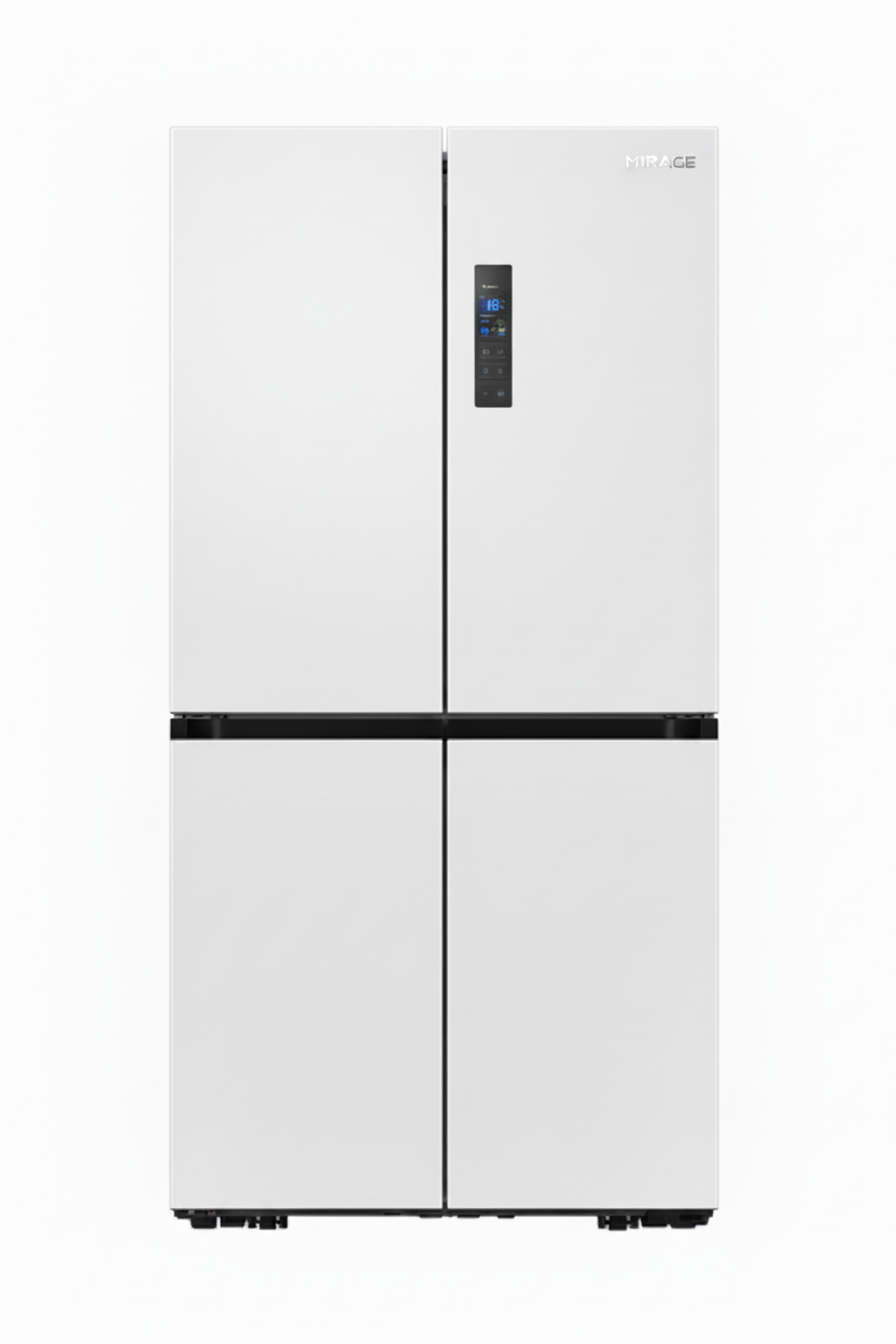 Mirage  Four Door Refrigerator Inverter White Pure Glass No Frost 630L | MR-FRW731INV