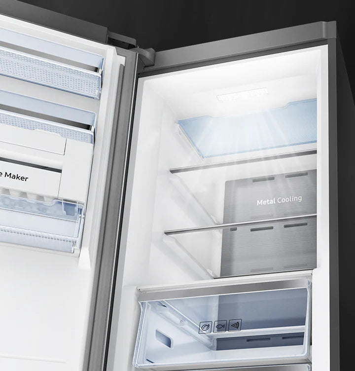 Samsung Upright Freezer 315L – All-Around Cooling, Slim Ice Maker, Silver, RZ32M7120F/SG