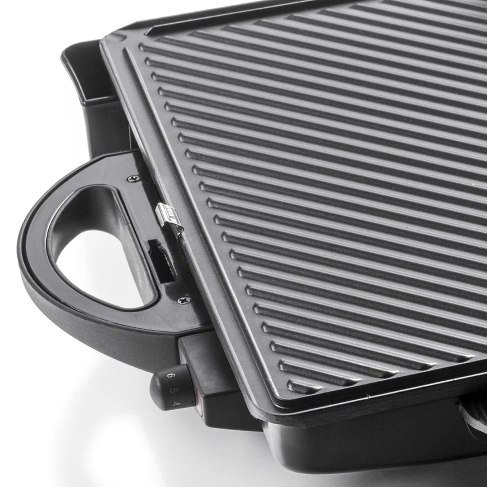 HAEGER Contact Grill Baltimore – 1900W, Dual Non-Stick Plates, 180º Opening, GR-190.008A