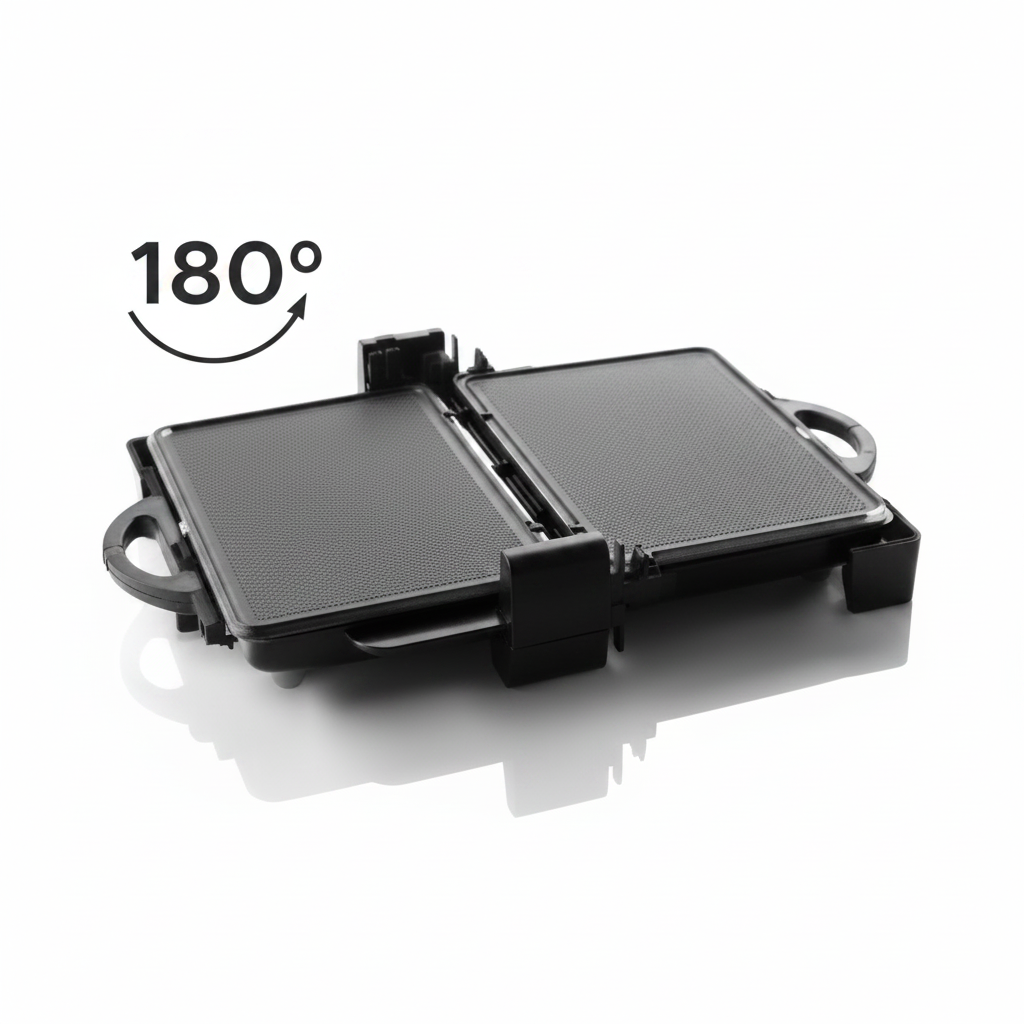 HAEGER Contact Grill Baltimore – 1900W, Dual Non-Stick Plates, 180º Opening, GR-190.008A