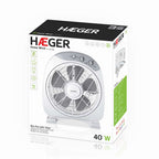 HAEGER Fan Floor – 45W, 3 Speeds, Ø30.5cm – Home Wind – FF-012.004A