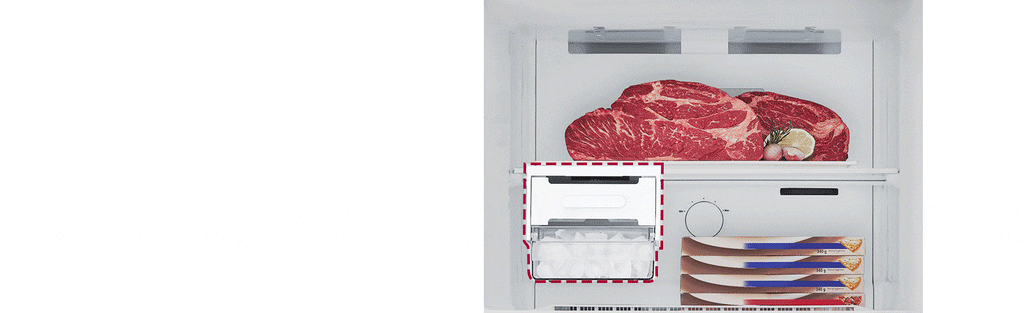 ثلاجة إل جي بفريزر علوي 423 لتر – | LinearCooling™ | Door Cooling+، طراز GLB-582GVWP، أبيض