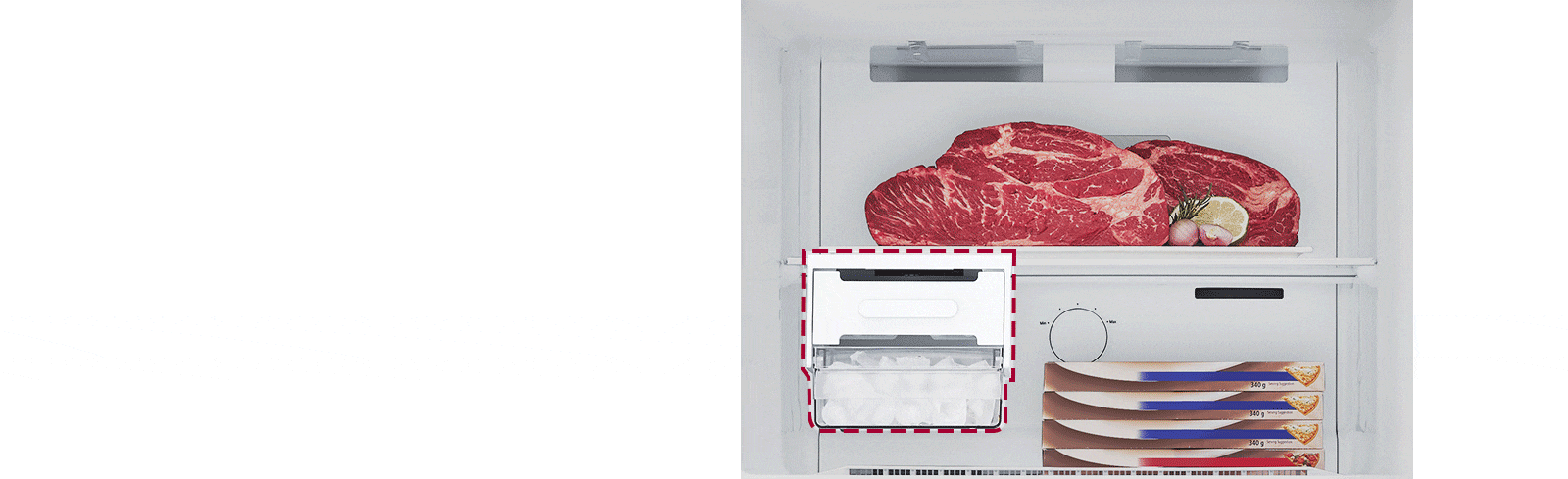 ثلاجة إل جي بفريزر علوي 423 لتر – | LinearCooling™ | Door Cooling+، طراز GLB-582GVWP، أبيض