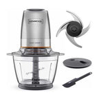 Kenwood Food Chopper Stainless Steel 500W | 1.2L SS Bowl, Quad Blade, Dripper Pro, Ice Crush | CHP62