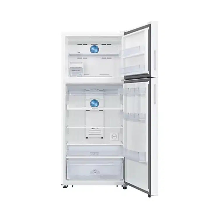 ثلاجة سامسونج بفريزر علوي، سعة 528 لترًا، موديل RT53DG7A60WW، لون أبيض