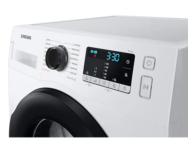 Samsung Dryer Heat Pump Condenser Tumble 9 KG  Series 5 White – A++ Energy, SensorDry, Diamond Drum | DV90TA040AE
