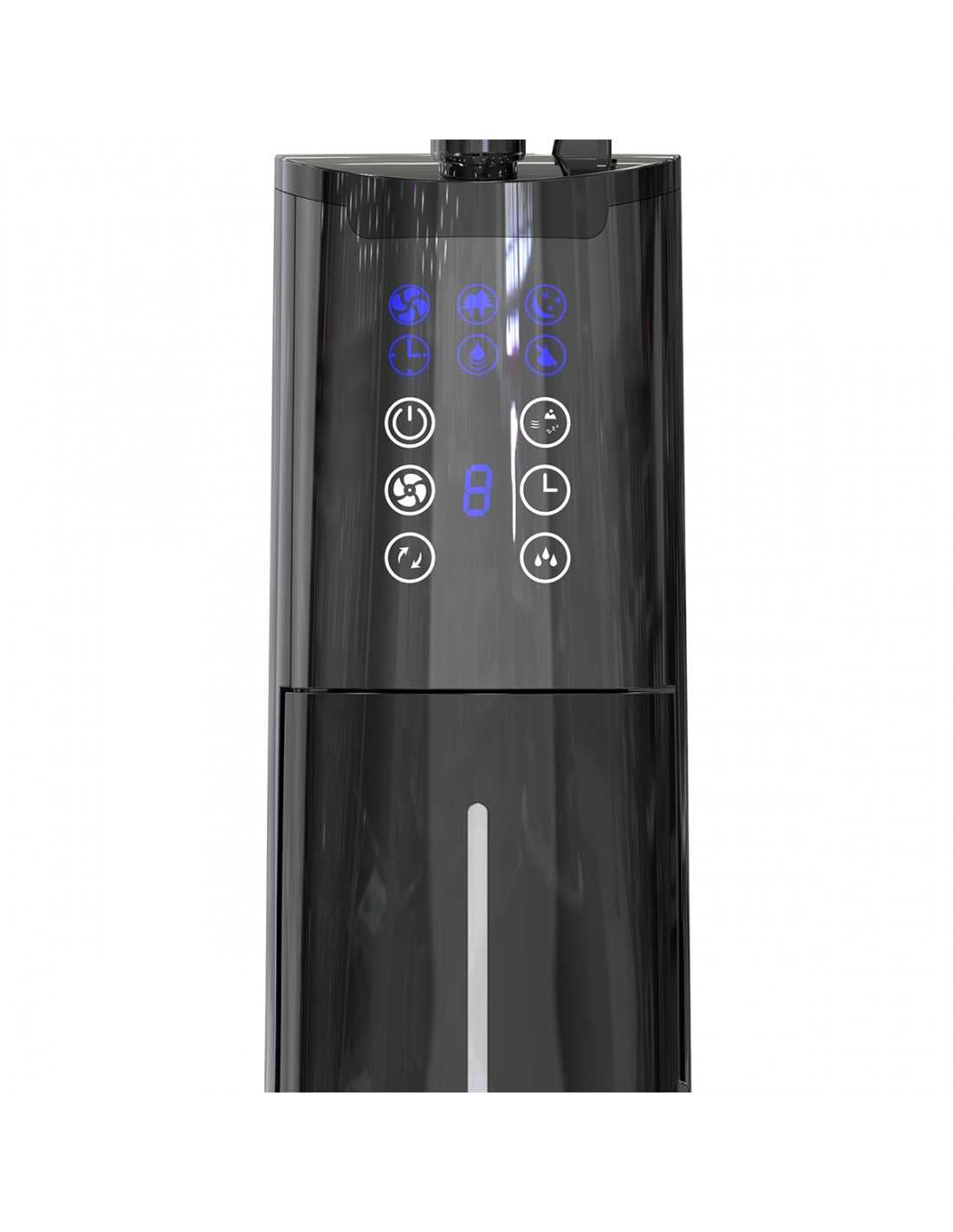 HAEGER Digital Fan with Humidifier – 70W, 3 Speeds, Ø45cm – Black Mist II, HF-18R.002A