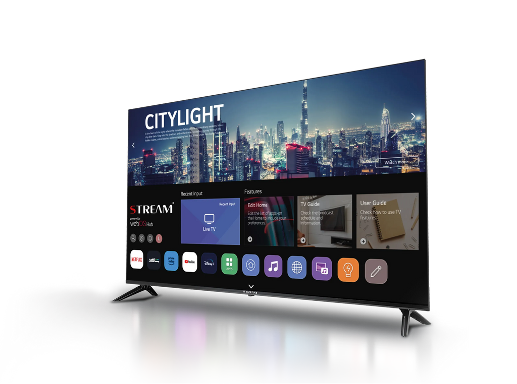 تلفزيون ميراج LED، 55 بوصة، UHD 4K، نظام التشغيل الذكي WebOS، MTV55UHDW
