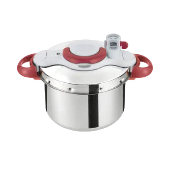 Tefal ClipsoMinut' Perfect Pressure Cooker 7.5L | Stainless Steel Timer, Induction, With Timer | P4624831